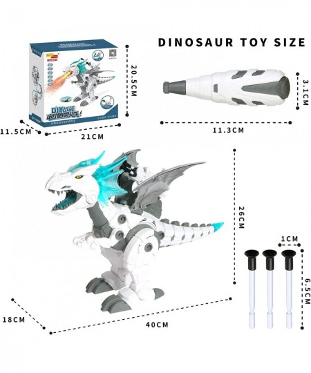 Boys STEM Take Apart Dinosaur - Walking Dinosaur with Water Mist Spray & LED Lights Glowing Eyes & Projection Toys for 6 7 8 ...