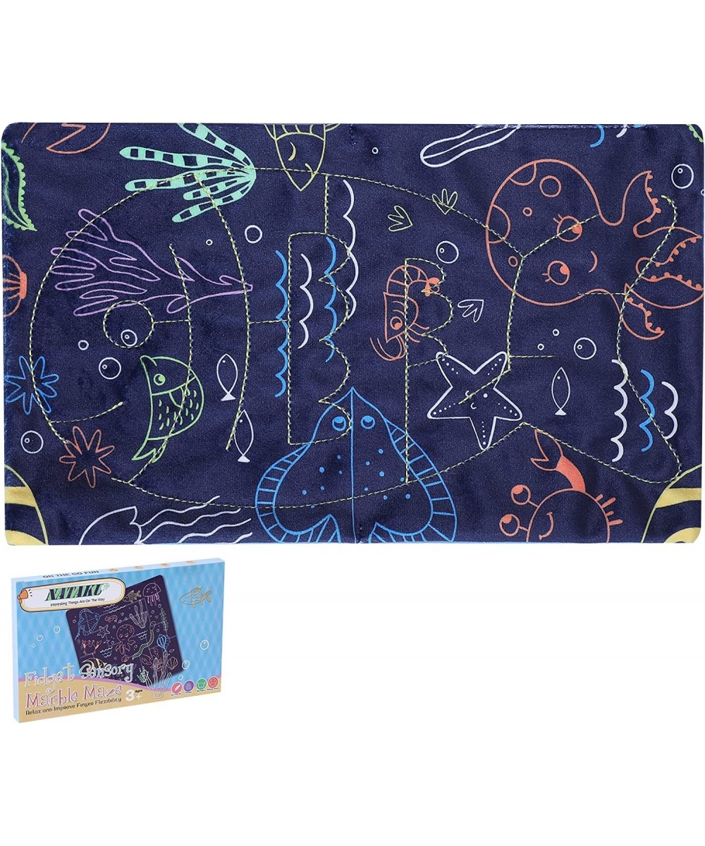 Fidget Sensory Fabric Toys - Marble Maze Mat Great for Children and Adult with Autism ADHD to Relieve Stress Anxiety and Impr...