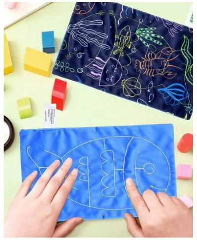 Fidget Sensory Fabric Toys - Marble Maze Mat Great for Children and Adult with Autism ADHD to Relieve Stress Anxiety and Impr...