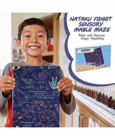 Fidget Sensory Fabric Toys - Marble Maze Mat Great for Children and Adult with Autism ADHD to Relieve Stress Anxiety and Impr...