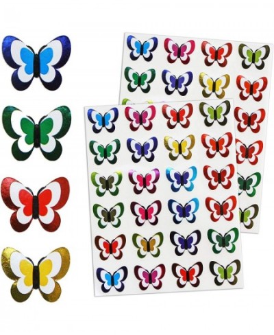 Butterfly Stickers for Kids in Metallic Colors - Butterflies Decorative Craft Sticker - 240 Pack $17.38 - Kids' Stickers