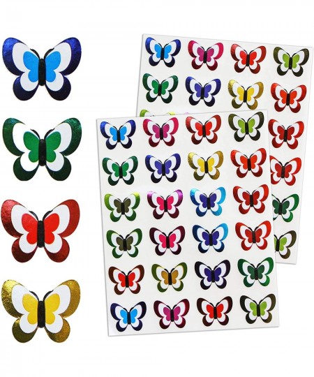 Butterfly Stickers for Kids in Metallic Colors - Butterflies Decorative Craft Sticker - 240 Pack $17.38 - Kids' Stickers