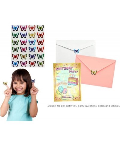 Butterfly Stickers for Kids in Metallic Colors - Butterflies Decorative Craft Sticker - 240 Pack $17.38 - Kids' Stickers