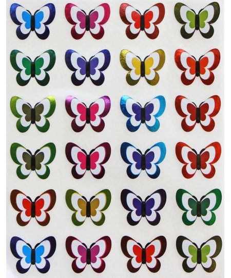 Butterfly Stickers for Kids in Metallic Colors - Butterflies Decorative Craft Sticker - 240 Pack $17.38 - Kids' Stickers