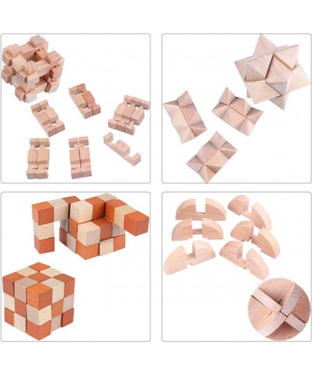 Brain Teaser Puzzle for Kids Adults Puzzle Games Wooden and Metal 3D Unlock Interlocking Puzzle Educational Toy 28Pcs $48.68 ...