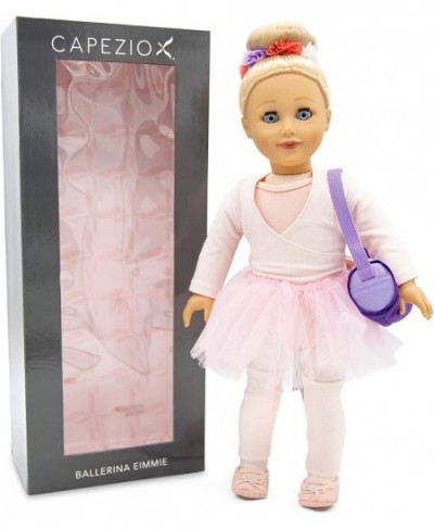 18 Inch Ballerina Doll - Girl Dolls with Blonde Hair & Blue Eyes Set with Clothes - Pink Leotard & Tutu Outfit Ballet Shoes &...