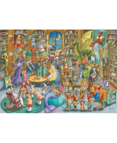 16455 Midnight At The Library 1000 Piece Puzzle for Adults - Every Piece is Unique Softclick Technology Means Pieces Fit Toge...