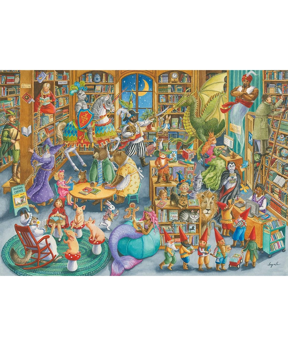 16455 Midnight At The Library 1000 Piece Puzzle for Adults - Every Piece is Unique Softclick Technology Means Pieces Fit Toge...