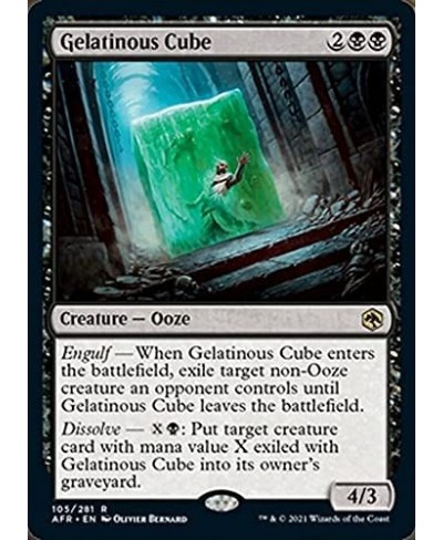 Magic: the Gathering - Gelatinous Cube (105) - Foil - Adventures in The Forgotten Realms $11.50 - Trading Cards & Accessories