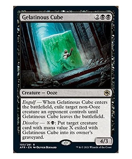 Magic: the Gathering - Gelatinous Cube (105) - Foil - Adventures in The Forgotten Realms $11.50 - Trading Cards & Accessories