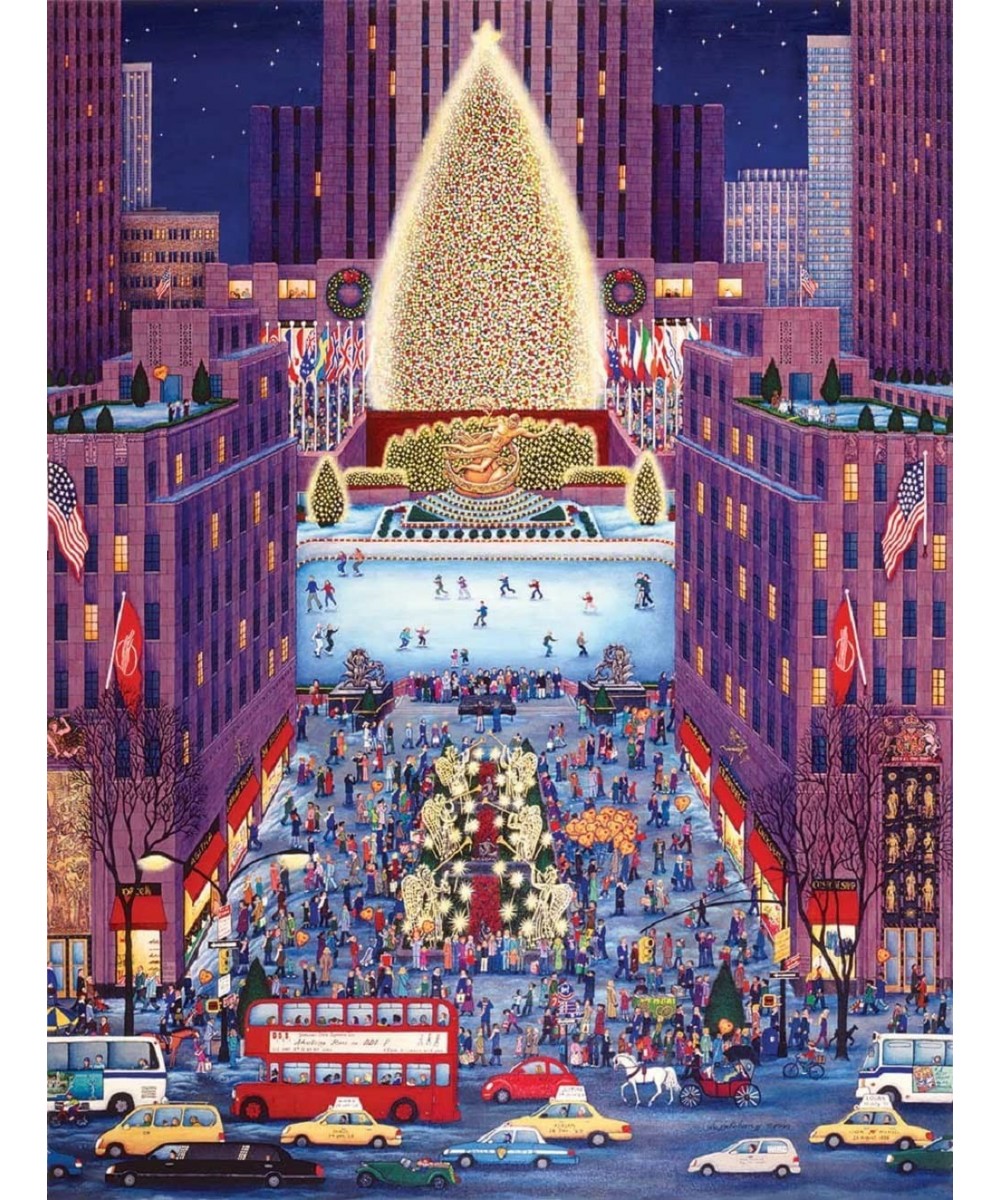 Rockefeller Center 500 pc Christmas Holiday Jigsaw Puzzle $31.79 - Jigsaw Puzzles