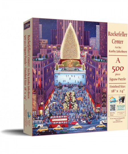 Rockefeller Center 500 pc Christmas Holiday Jigsaw Puzzle $31.79 - Jigsaw Puzzles