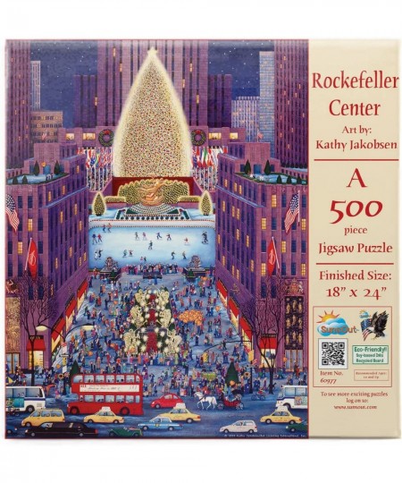 Rockefeller Center 500 pc Christmas Holiday Jigsaw Puzzle $31.79 - Jigsaw Puzzles