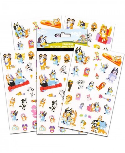 Bluey Sticker Set for Kids - Bluey Party Supplies Bundle with 4 Sheets of Bluey Stickers Plus Bonus Stickers More (Bluey Craf...