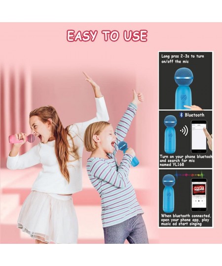 Birthday Gifts for 5-10 Year Old Boys Toy Microphone Kids Karaoke Machine(Blue) $50.21 - Kids' Karaoke Machines