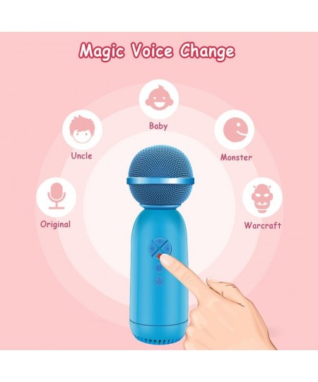 Birthday Gifts for 5-10 Year Old Boys Toy Microphone Kids Karaoke Machine(Blue) $50.21 - Kids' Karaoke Machines