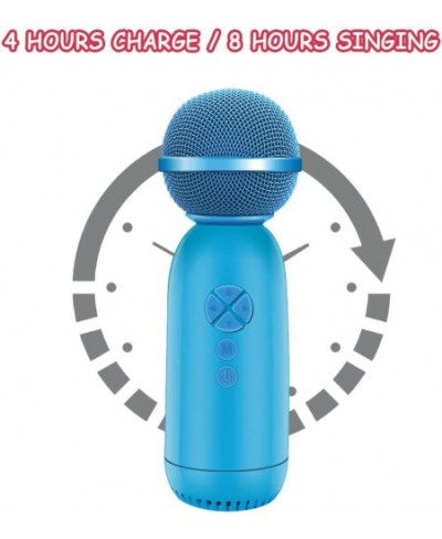 Birthday Gifts for 5-10 Year Old Boys Toy Microphone Kids Karaoke Machine(Blue) $50.21 - Kids' Karaoke Machines