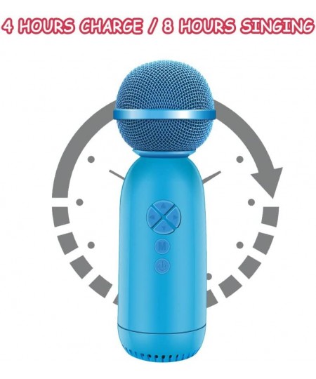 Birthday Gifts for 5-10 Year Old Boys Toy Microphone Kids Karaoke Machine(Blue) $50.21 - Kids' Karaoke Machines