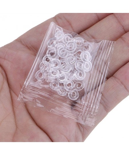 200 Pcs S Clips Rubber Band Clips Plastic Connectors Refills Bracelet Loom Clips for Loom Bracelets Rubber Bands Refill Kit $...