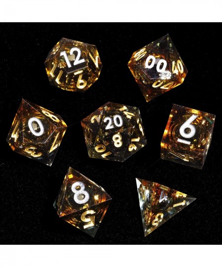 Liquid Core Dice DND Dice Set for TTRPG Dungeons and Dragons Handmade Sharp Edge DND Dice Set Polyhedral Dice (Ashbringer) $8...