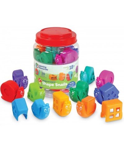 Snap-n-Learn Shape Snails - 20 Pieces Age 18+ Months Toddler Learning Activities Educational Toys Set Color Teaching Toys $33...