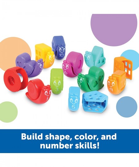 Snap-n-Learn Shape Snails - 20 Pieces Age 18+ Months Toddler Learning Activities Educational Toys Set Color Teaching Toys $33...