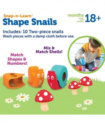 Snap-n-Learn Shape Snails - 20 Pieces Age 18+ Months Toddler Learning Activities Educational Toys Set Color Teaching Toys $33...