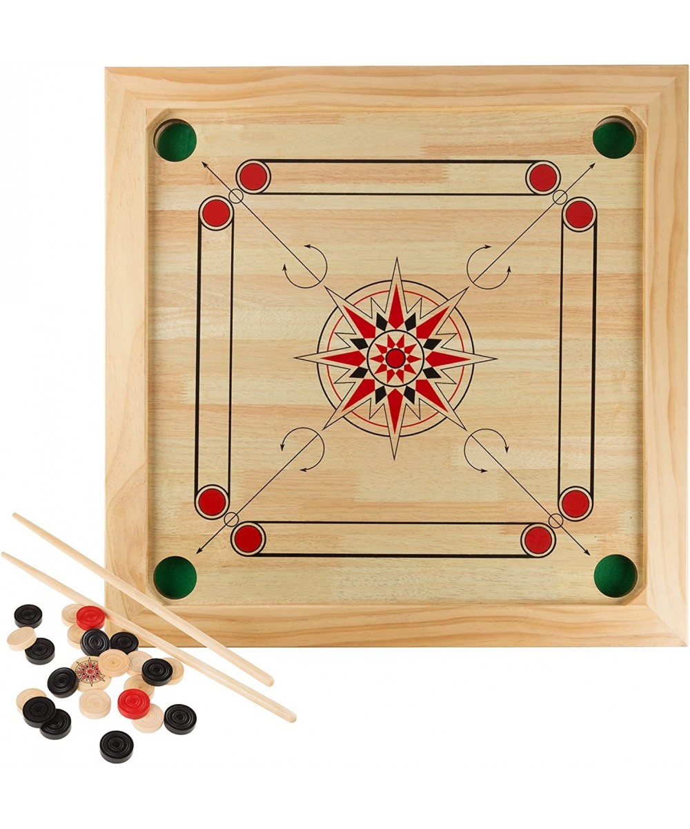 Deluxe Wooden Large Size Carrom Table Game Set - Includes Cue Sticks Coins Queen and Striker! $119.92 - Board Games