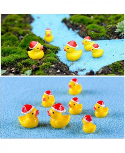 80 Pieces Mini Ducks 8 Colors Miniature Figures Micro Fairy Garden Landscape Aquarium Dollhouse Ornament Potted Plants Decora...