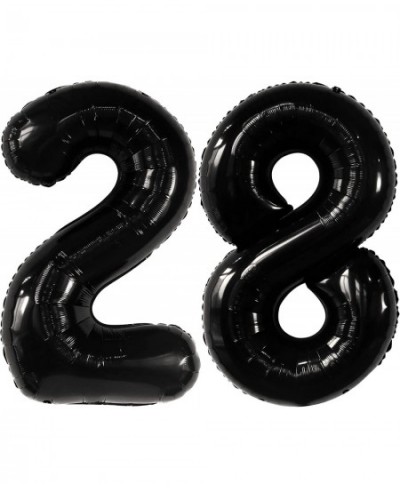 Large 28 Balloon Number Black - 40 Inch | Black 28 Birthday Balloons 28th Birthday Decorations for Men Women | 28 Balloons fo...