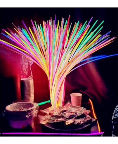 Glow Sticks Bulk 100ct 22'' Glow Necklaces with Connectors for Party Festivals Raves Birthday Wedding Aqua $62.10 - Kids' Dre...