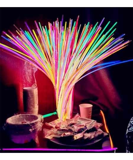 Glow Sticks Bulk 100ct 22'' Glow Necklaces with Connectors for Party Festivals Raves Birthday Wedding Aqua $62.10 - Kids' Dre...