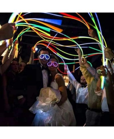 Glow Sticks Bulk 100ct 22'' Glow Necklaces with Connectors for Party Festivals Raves Birthday Wedding Aqua $62.10 - Kids' Dre...