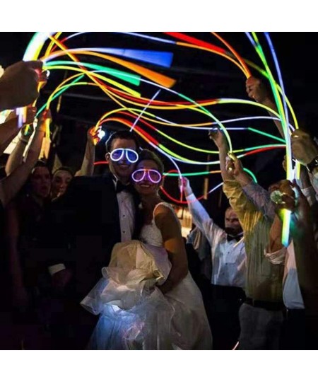 Glow Sticks Bulk 100ct 22'' Glow Necklaces with Connectors for Party Festivals Raves Birthday Wedding Aqua $62.10 - Kids' Dre...