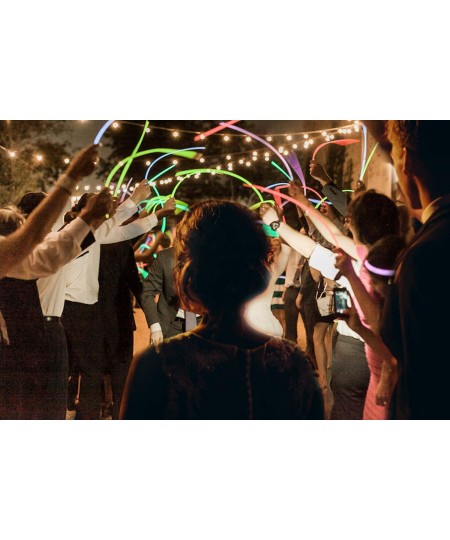 Glow Sticks Bulk 100ct 22'' Glow Necklaces with Connectors for Party Festivals Raves Birthday Wedding Aqua $62.10 - Kids' Dre...