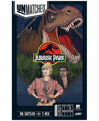 Unmatched: Jurassic Park Dr. Sattler vs. T. Rex Black $49.26 - Board Games