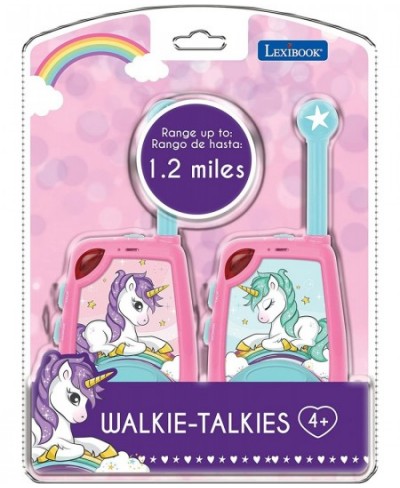 Unicorn - Digital Walkie-Talkies for Children - 2 km Transmission Range Morse Light Function Belt Clip for Transport Battery ...