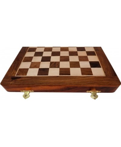 Wooden Chess Set with Magnet for Travel Maple and Acacia Foldable for Storage of Pieces Board Games for Adults and Family Siz...