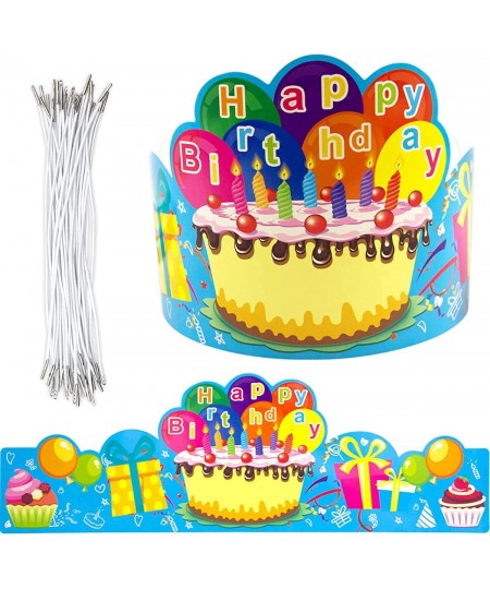 Birthday Crowns for Kids Family Birthday Classroom School VBS Party Supplies Pack of 30 $17.53 - Kids' Party Hats