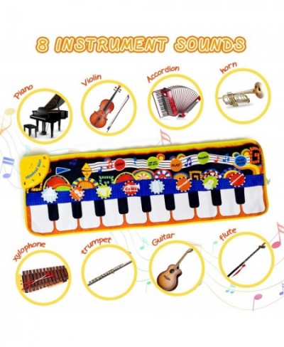 Musical?Piano Mat 19?Keys?Piano Keyboard Play Mat?Kids?Early Education Music Toys?Music Mat?Build-in Speaker & Recording?Touc...