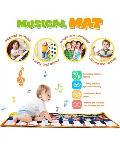 Musical?Piano Mat 19?Keys?Piano Keyboard Play Mat?Kids?Early Education Music Toys?Music Mat?Build-in Speaker & Recording?Touc...