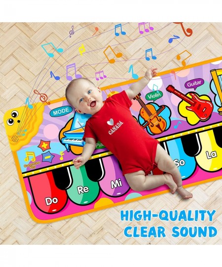 Baby Musical Piano Mats Kids Musical Toys Child Floor Piano Keyboard Mat 7 Instrument Sounds Blanket Musical Touch Playmat Ga...