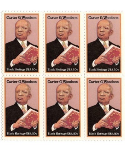 Carter Woodson ~ Researcher of African American History Father of Black History Block of six Stamps ( 2073) $16.03 - Collecti...