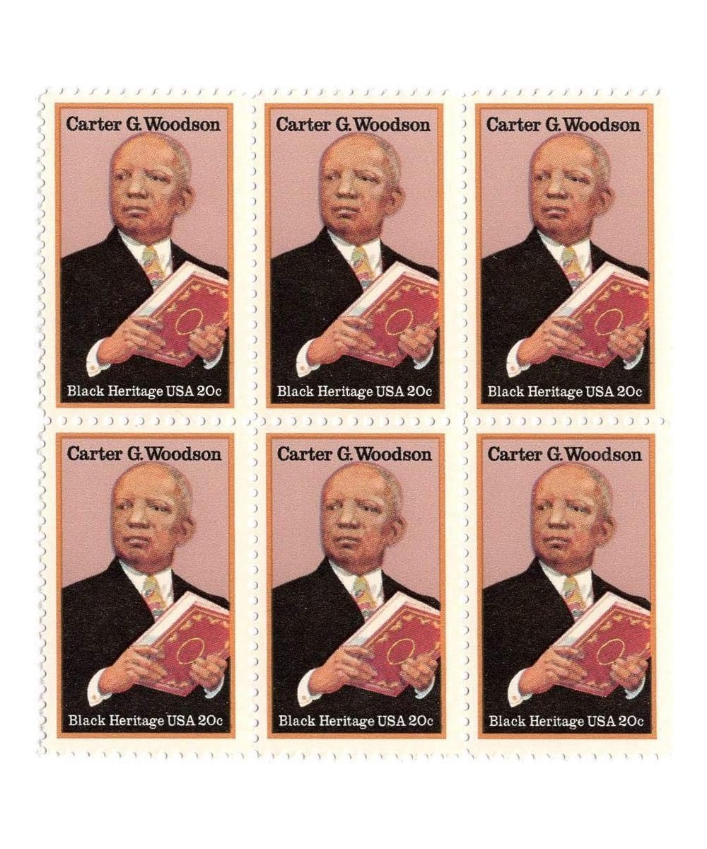 Carter Woodson ~ Researcher of African American History Father of Black History Block of six Stamps ( 2073) $16.03 - Collecti...