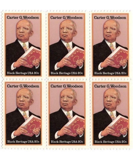 Carter Woodson ~ Researcher of African American History Father of Black History Block of six Stamps ( 2073) $16.03 - Collecti...