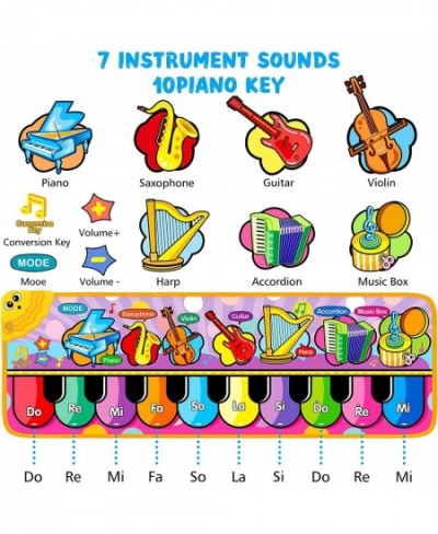 Baby Musical Piano Mats Kids Musical Toys Child Floor Piano Keyboard Mat 7 Instrument Sounds Blanket Musical Touch Playmat Ga...