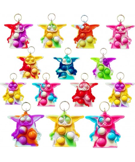 (Students Gift)24 Packs Space Baby Bulk Mini Pop Keychain Birthday Gift Party Favors Supplies for boy and Girl Student Award ...