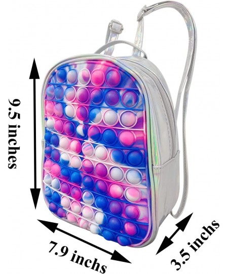 Large Pop Backpack Purse for Girls Kids School Fidget Pop Shoulder Bag Push Pop Fidget Toy Party Favors Pop Fidget Bag Handba...