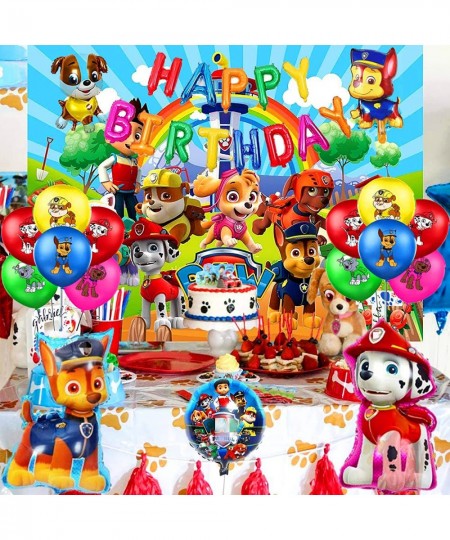 puppy birthday party balloon set patrol theme party decoration supplies for boys and girls children Chase Marshall Rocky (18 ...