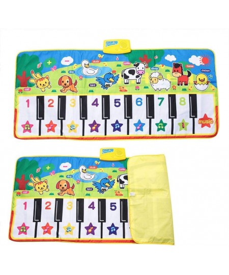 ABC Mats for Floor Two Step and Dance Kids Musical Mats Music Piano Keyboard Dance Floor Mat Carpet Blanket Touch Playmat Ear...